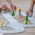 Vías para coches y trenes | 100% caucho | KamchatkaToys