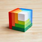 Juegos de lógica de 3 años | Cubo de color 3D | KamchatkaToys