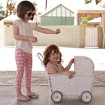 Carrito de muñecas de ratán | Olli Ella | Kamchatka Magic Toys