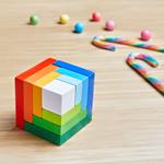 Juegos de lógica de 3 años | Cubo de color 3D | KamchatkaToys