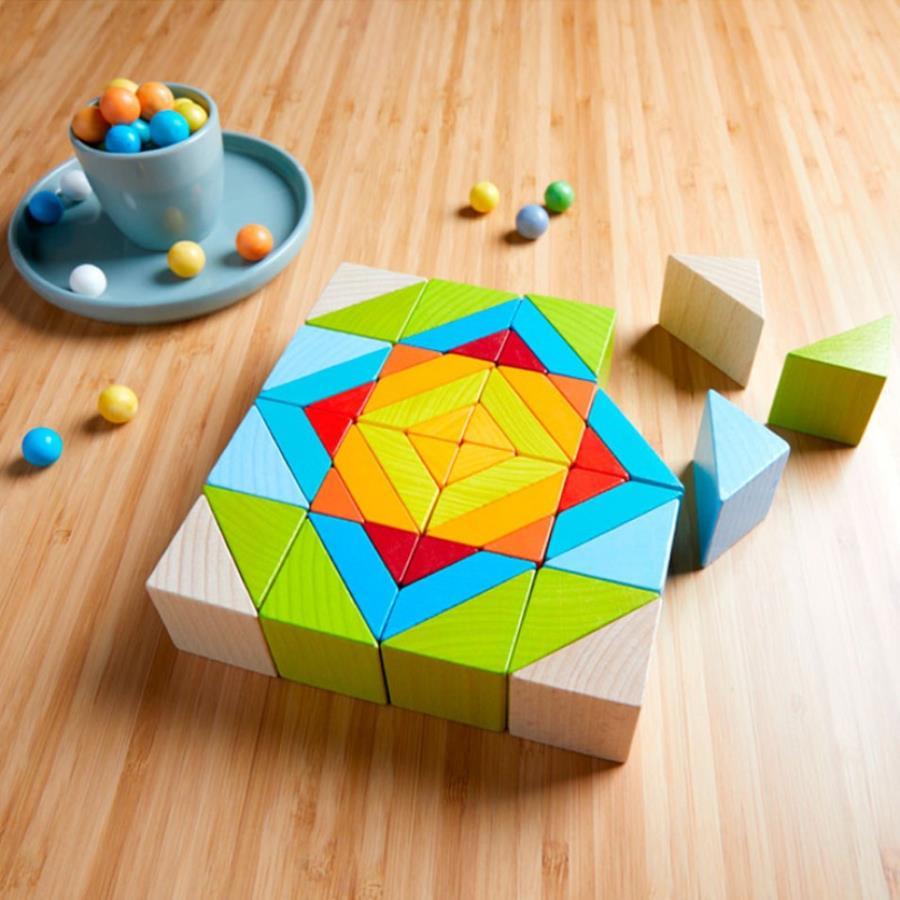 Mosaico de cubos | Juguetes Montessori | Haba