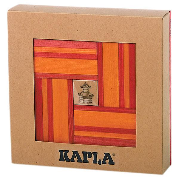 KAPLA ART BOOK 40 PIEZAS NARANJA / ROJO | KAP40RL+RP22 | Juguetes de madera ecológicos, educativos y originales