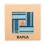 KAPLA ART BOOK 40 PIEZAS AZUL OSCURO / AZUL CLARO | KA40BL+BP21 | Juguetes de madera ecológicos, educativos y originales