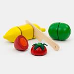 Verduras y frutas de madera para cortar | Juguetes ecológicos