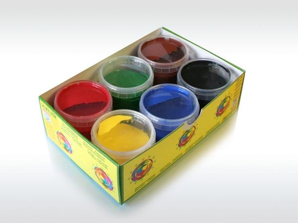Pintura de dedos ecolóigica 6 colores classic Okonorm