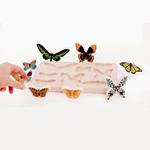Mariposas de madera | Bajo | Juguetes Montessori