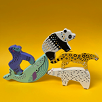 Leopardo de madera | Bajodiversity | Kamchatka Magic Toys