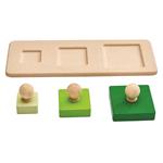 Puzzle de madera geométrico | Juguetes educativos y ecológicos