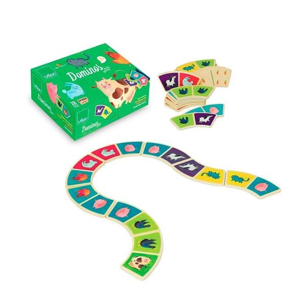 Dominó granja | Juegos tradicionales de madera | Kamchatkatoys