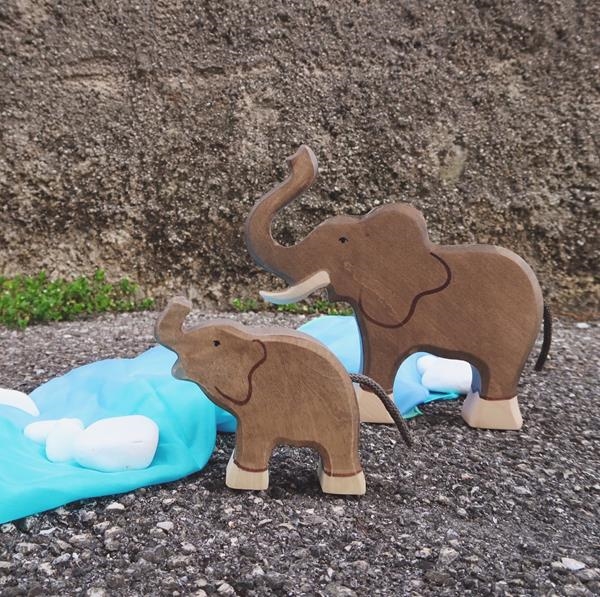 Elefante | Animales de madera | Juguetes Waldorf | Holztiger