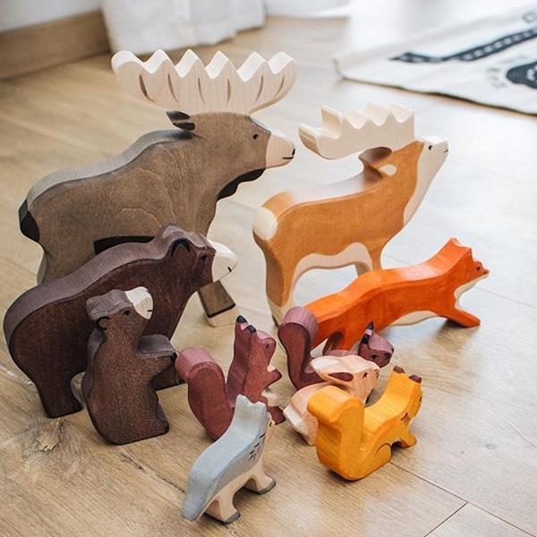 Animales de madera | Juguetes Waldorf | Holztiger