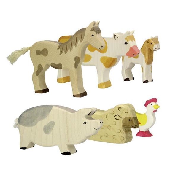 Animales de madera | Juguetes Waldorf | Holztiger