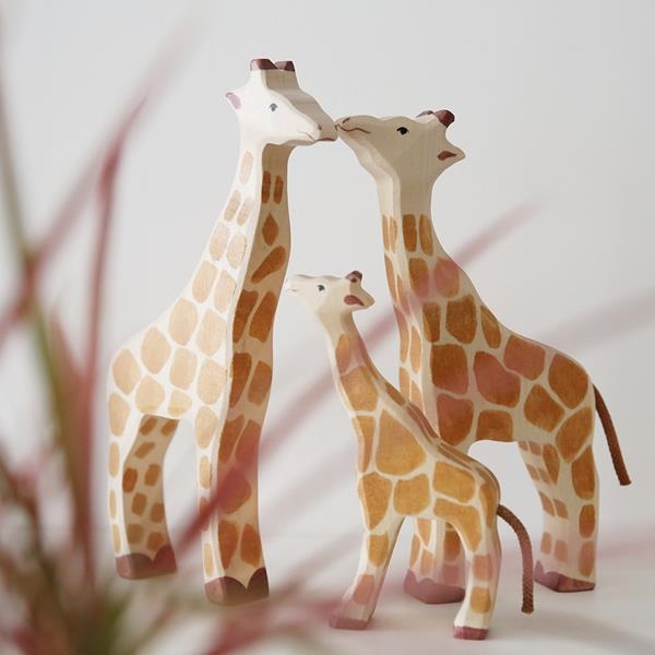Jirafa Animales de Madera | Juguetes Waldorf | Holztiger