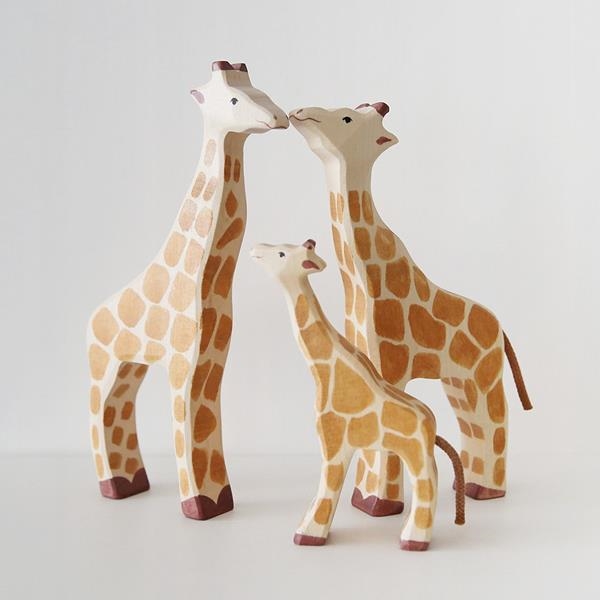Jirafa Animales de Madera | Juguetes Waldorf | Holztiger