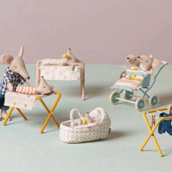 Baby Stroller Mint | Maileg | Kamchatka Magic Toys