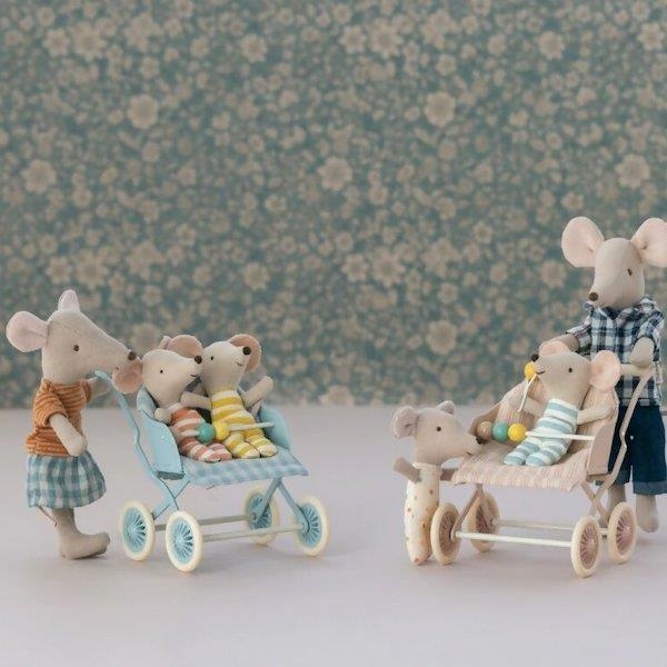 Baby Stroller Mint | Maileg | Kamchatka Magic Toys