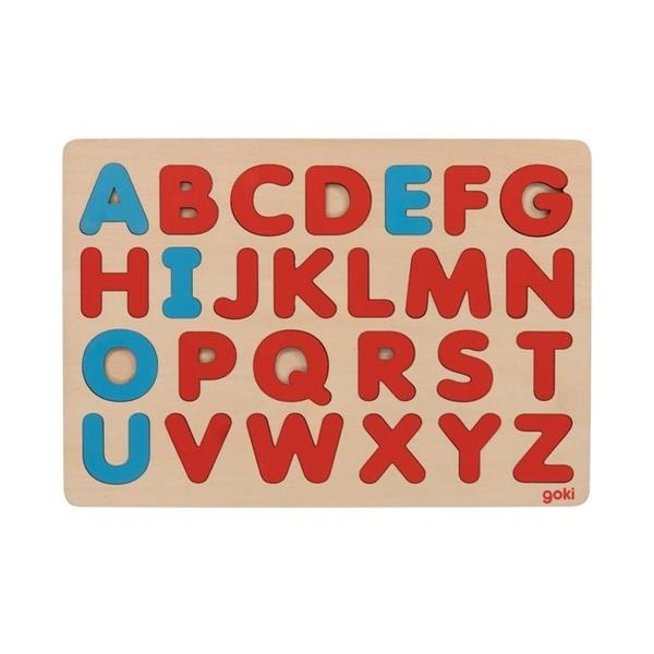 PUZZLE ABECEDARIO TIPO MONTESSORI | GOK-57467 | Juguetes de madera ecológicos, educativos y originales