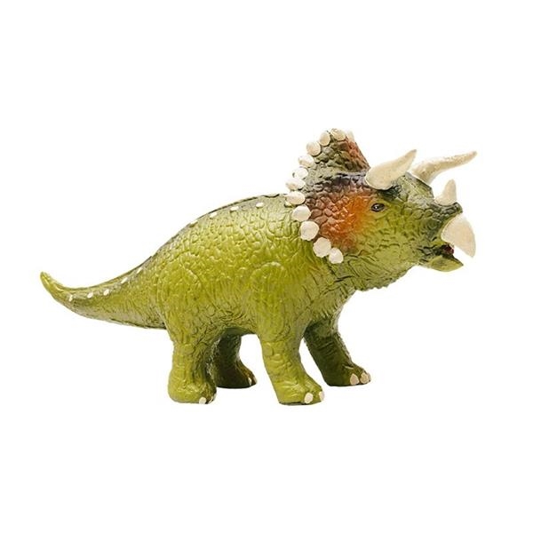 TRICERATOPS DE CAUCHO 100% NATURAL | CAO-NR403 | Juguetes de madera ecológicos, educativos y originales