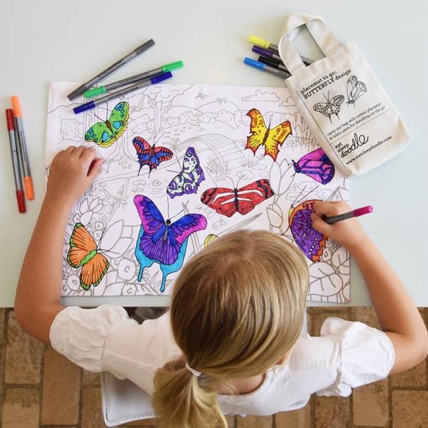 Colorear Manteles | Mariposas | Kamchatka Magic Toys