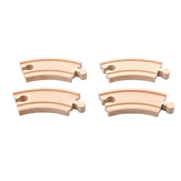Set de vías curvas largas de madera | Brio | Kamchatka Magic Toys