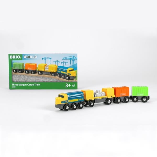 Tren de mercancía con vagones | Brio | Kamchatka Magic Toys