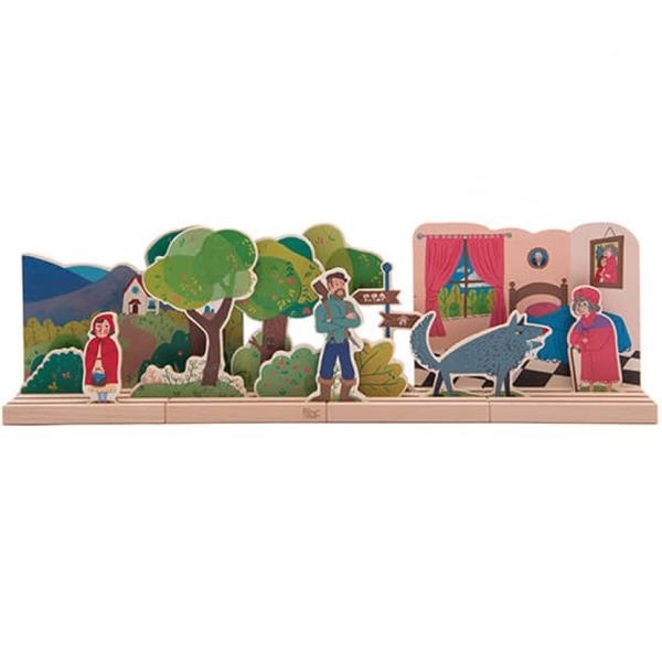 Teatro de madera | Caperucita Roja | Kamchatka Magic Toys