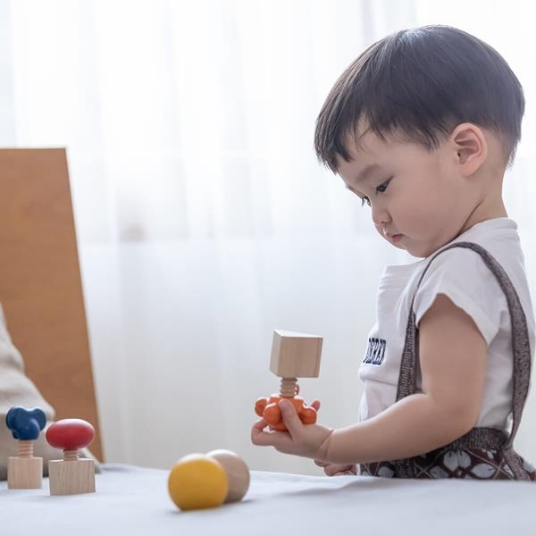 Piezas de madera para enroscar | Plantoys | Kamchatka Magic Toys
