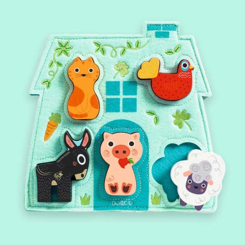Puzzle Mouki de madera | Kamchatka Magic Toys | Djeco