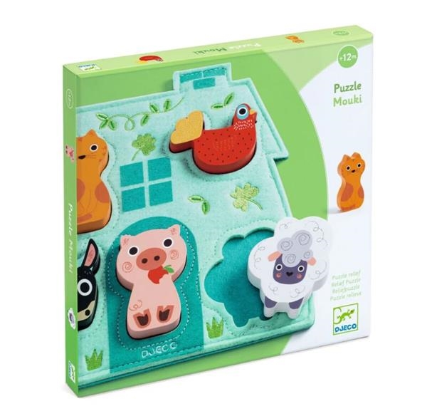 Puzzle Mouki de madera | Kamchatka Magic Toys | Djeco