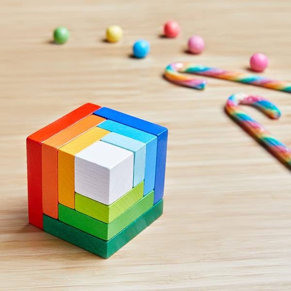 Juegos de lógica de 3 años | Cubo de color 3D | KamchatkaToys