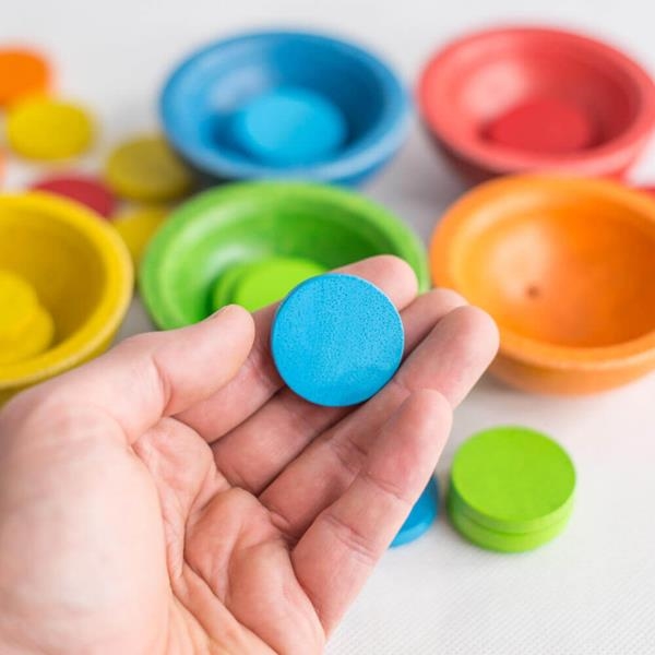 Cuencos de colores para ordenar y clasificar | Plantoys 