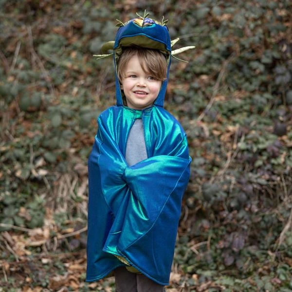 Capa Dragón Emerald | Disfraz para niños | Kamchatka Magic Toys