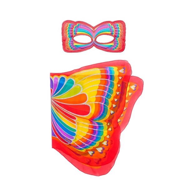 Disfraz de Mariposa Arcoiris Rojo | Kamchatka Magic Toys