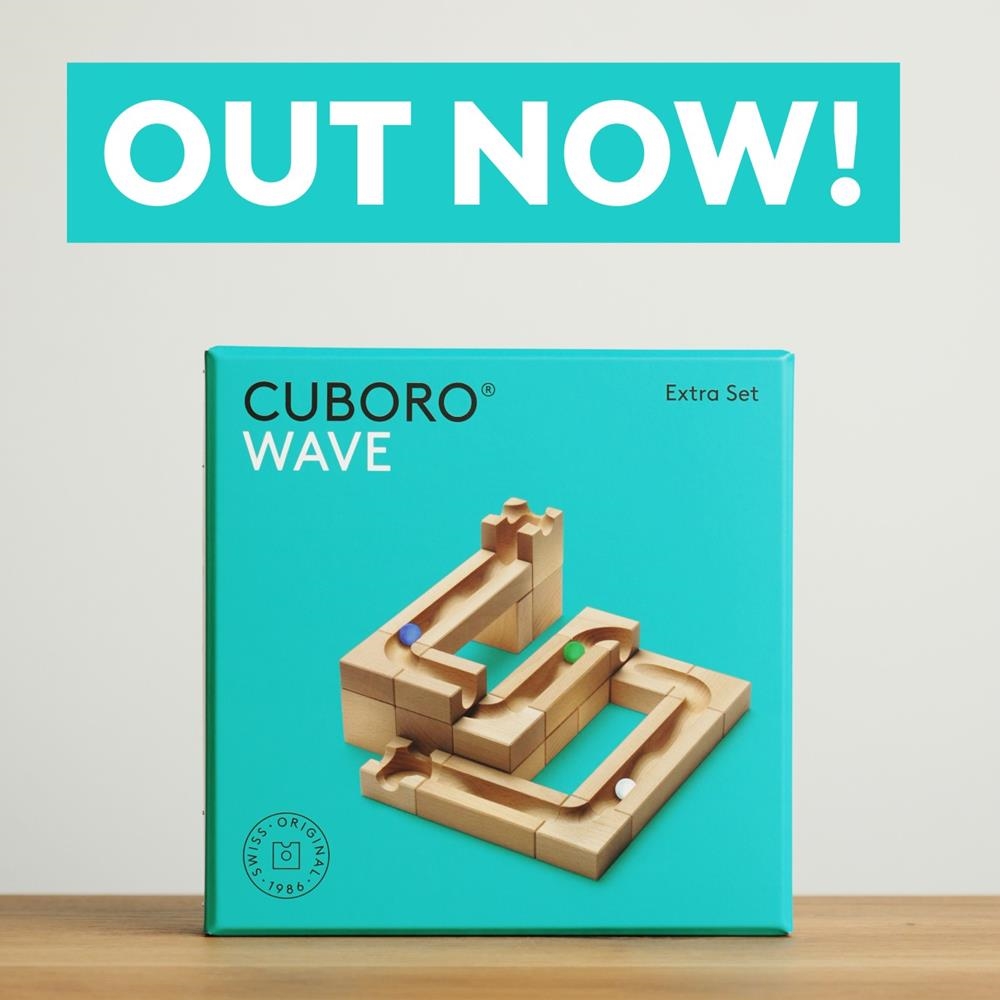 Cuboro WAVE  | Ampliación para Circuitos de Canicas | Juguete Educativo STEM