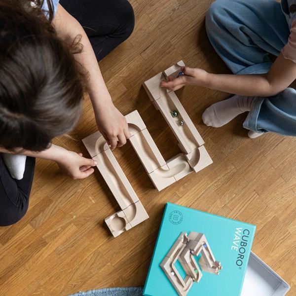 Cuboro WAVE  | Ampliación para Circuitos de Canicas | Juguete Educativo STEM