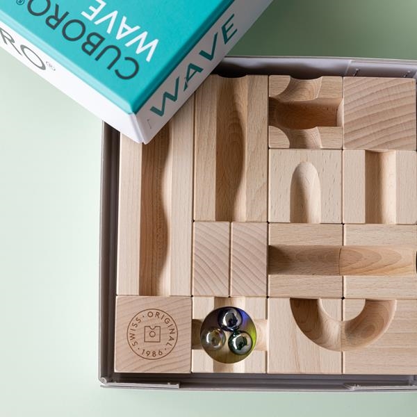 Cuboro WAVE  | Ampliación para Circuitos de Canicas | Juguete Educativo STEM
