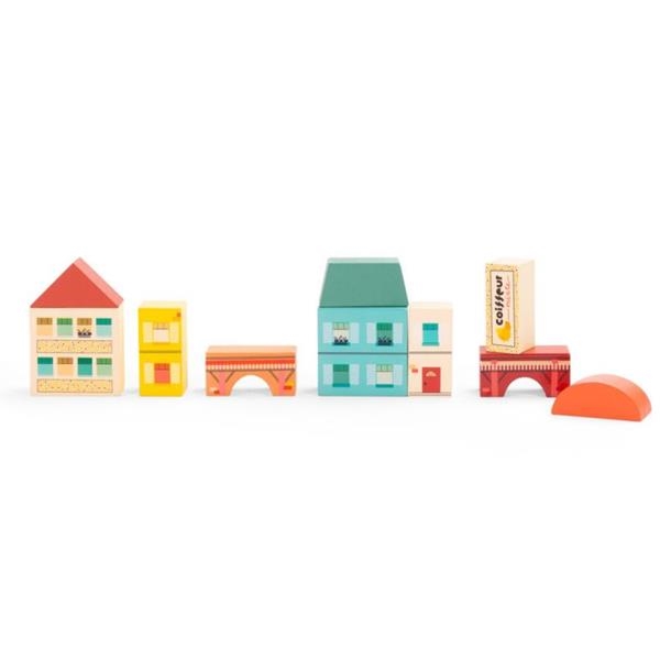 Village Blocks | Construcción de madera | Kamchatka Magic Toys