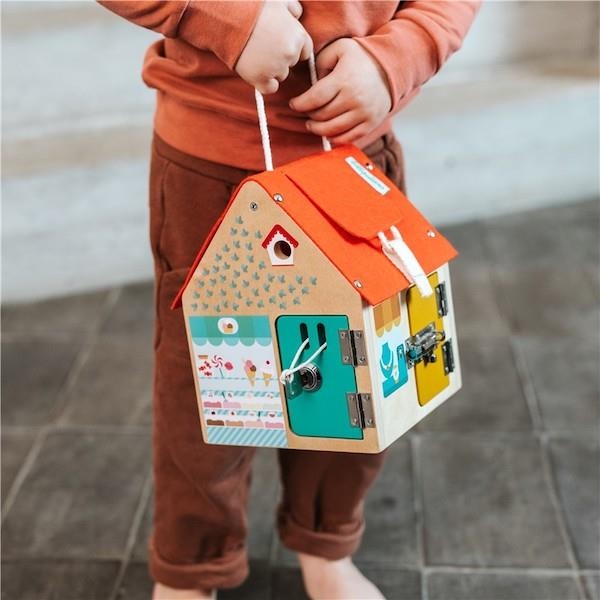 Casa Aprendizaje de Cierres | Juguetes Montessori | KamchatkaToys