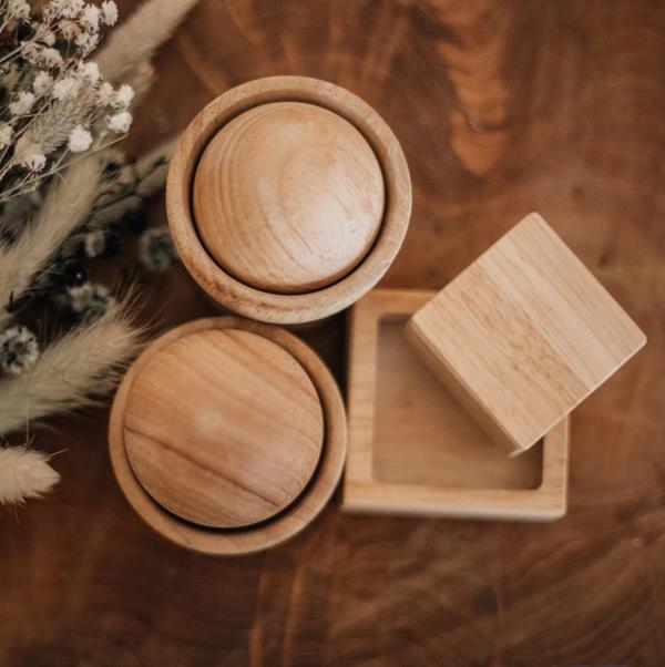Huevo, Copa y Bola Wooden Story | Juego sensorial y Montessori