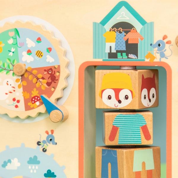 Alice se viste según el clima | Panel Montessori | Lilliputiens