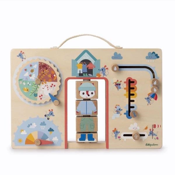 Alice se viste según el clima | Panel Montessori | Lilliputiens