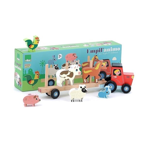 Apilable de madera Animales Granja Vilac | Kamchatka Magic Toys