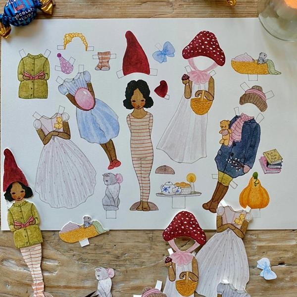 Muñecas recortables Tall Hat Tales | Kamchatka Magic Toys