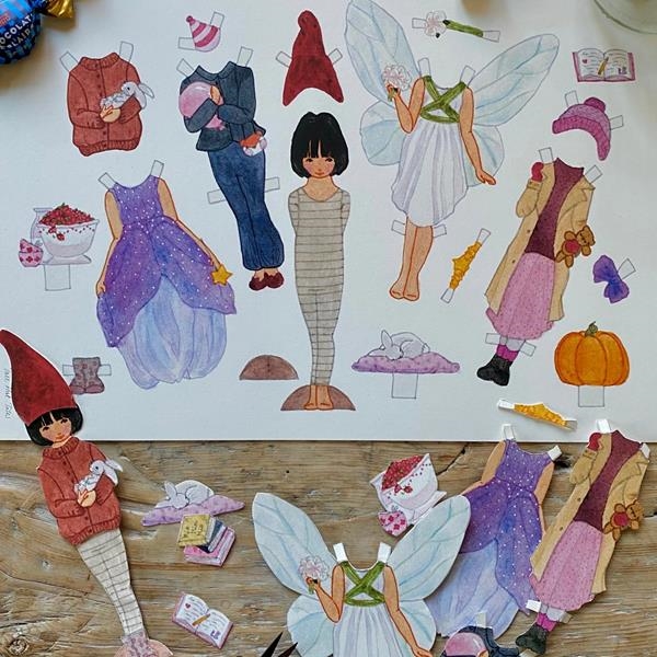 Muñecas recortables Tall Hat Tales | Kamchatka Magic Toys