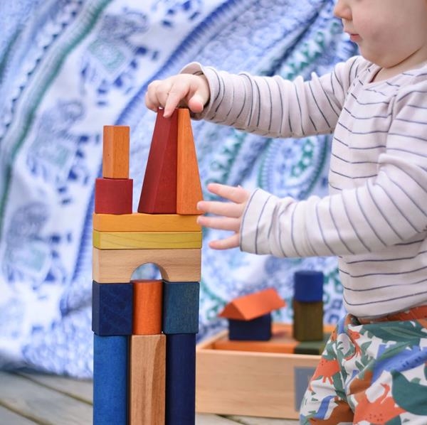 30 XL RAINBOW BLOCKS WOODEN STORY | WS-305 | Juguetes de madera ecológicos, educativos y originales