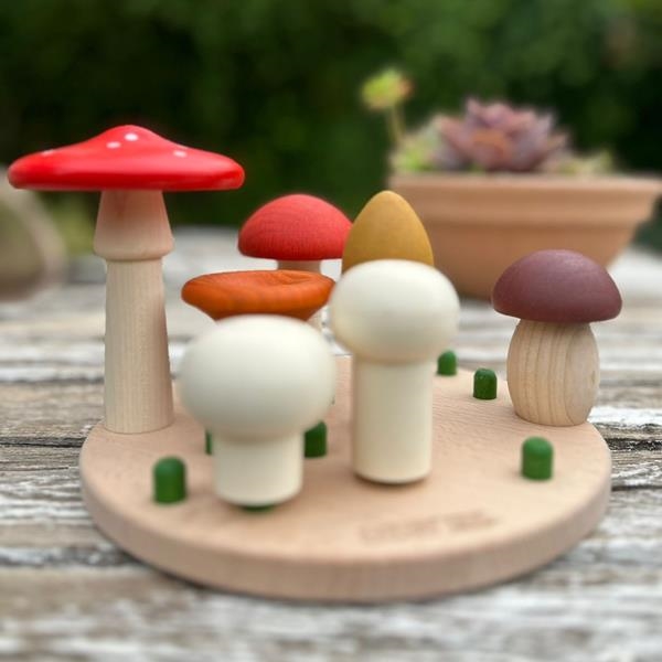 CLASIFICADOR DE SETAS BAJO | BAJ-33430 | Juguetes de madera ecológicos, educativos y originales