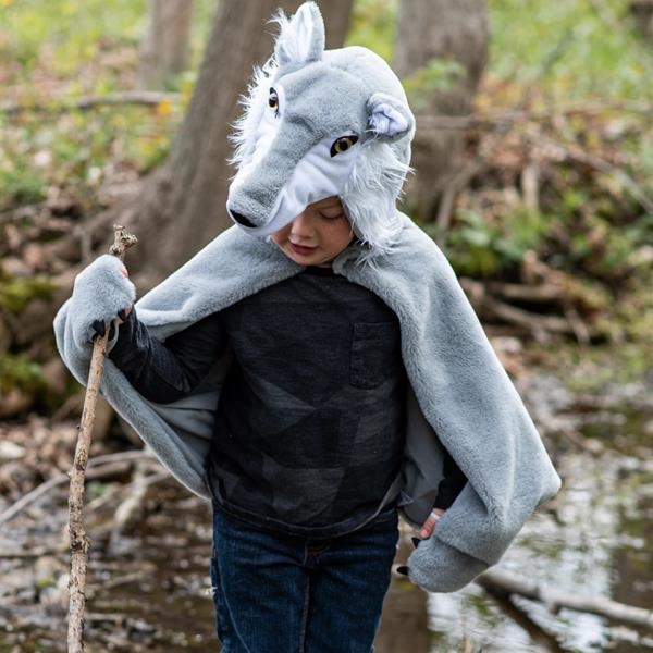 CAPA LOBO DISFRAZ  | GP-57565 | Juguetes de madera ecológicos, educativos y originales