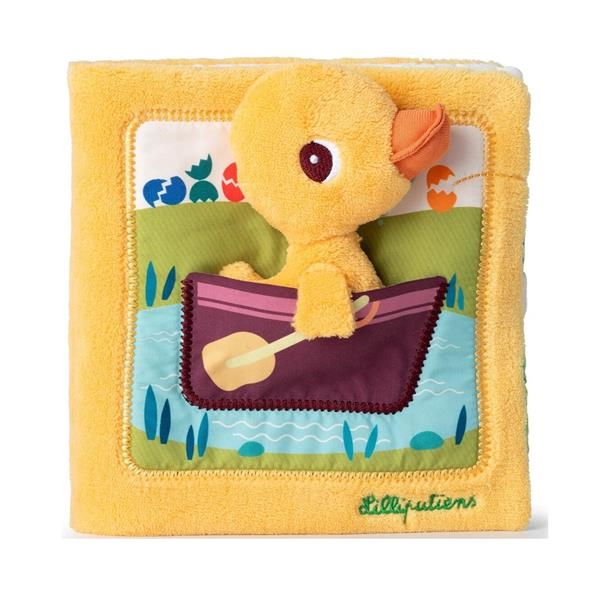 Libro de tela Gaspard Lilliputiens | Libro Sensorial Bebé 