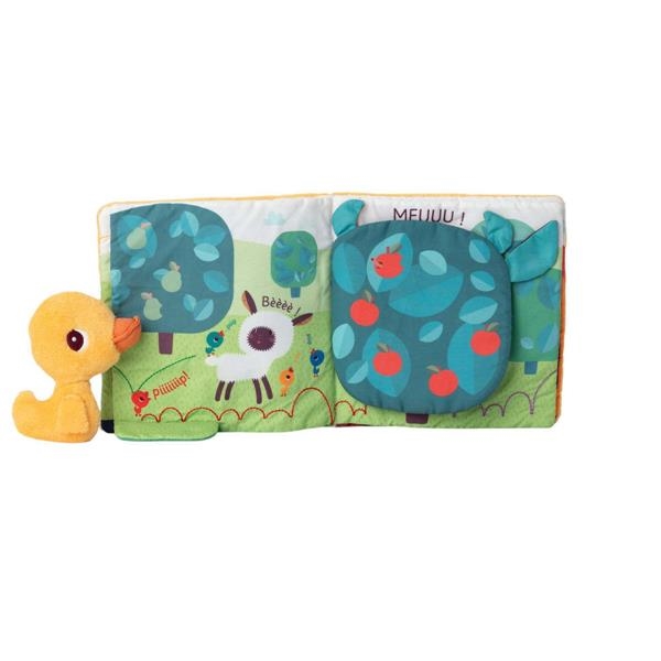 Libro de tela Gaspard Lilliputiens | Libro Sensorial Bebé 