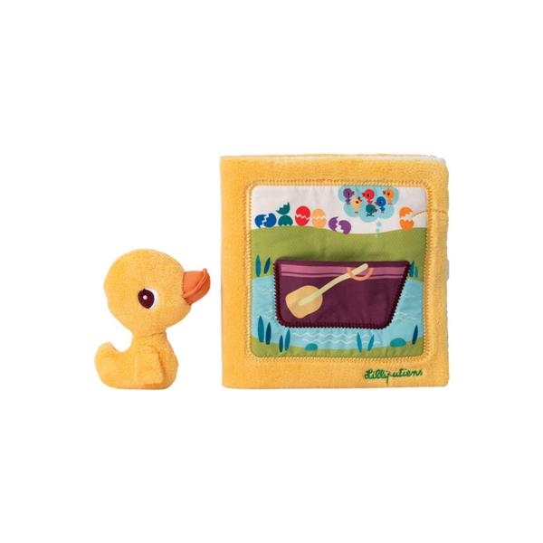 Libro de tela Gaspard Lilliputiens | Libro Sensorial Bebé 